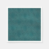 Serviette En Papier Arrière - plan Motif Turquoise foncé (Devant)