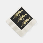 Serviette En Papier Arrière - plan noir Retro Flappers (Coin)