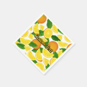 Serviette En Papier Arrière - plan orange (Coin)