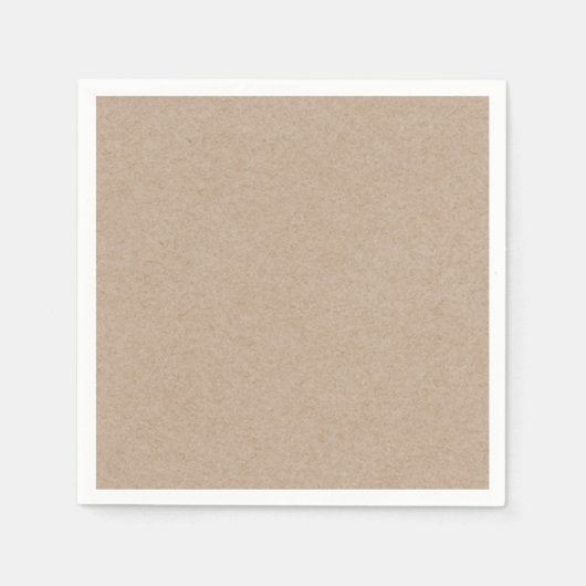Serviette En Papier Arrière - plan papier Kraft Brown imprimé (Devant)