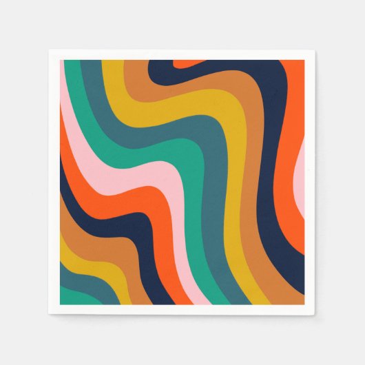 Serviette En Papier Arrière - plan pivotant moderne rétro (Devant)