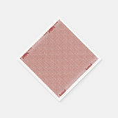 Serviette En Papier arrière - plan rose et blanc avec motif (Coin)