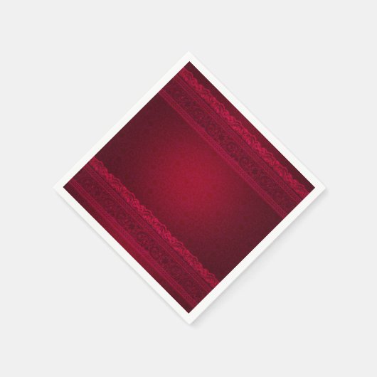 Serviette En Papier Arrière - plan rouge élégant et élégant (Coin)