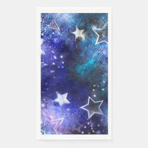 Serviette En Papier Arrière - plan spatial avec étoiles