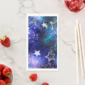 Serviette En Papier Arrière - plan spatial avec étoiles (En situation)