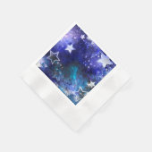 Serviette En Papier Arrière - plan spatial avec étoiles (Coin)