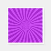 Serviette En Papier Arrière - plan Sunburst Retro violet (Devant)