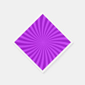 Serviette En Papier Arrière - plan Sunburst Retro violet (Coin)