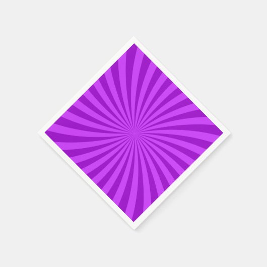 Serviette En Papier Arrière - plan Sunburst Retro violet (Coin)