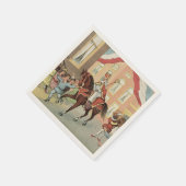 Serviette En Papier Arrivée de Sinterklaas Dutch St. Nick St. Nicholas (Coin)