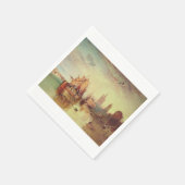 Serviette En Papier Arrivée d'un paquebot par Joseph Turner (Coin)