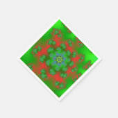 Serviette En Papier Arrosage floral de Noël (Coin)