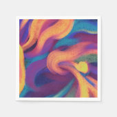 Serviette En Papier Art Abstrait (Devant)