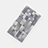Serviette En Papier Art Abstrait - Composition en gris (Coin)