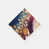 Serviette En Papier Art abstrait en marbre liquide (Coin)