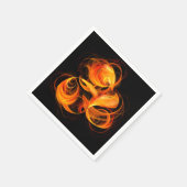 Serviette En Papier Art Abstrait Fireball (Coin)