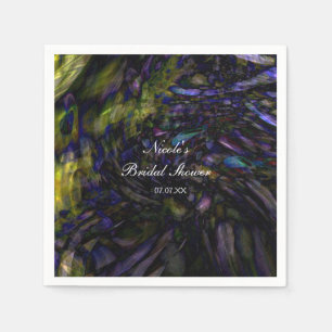 Serviette En Papier Art Abstrait Jeu d'Anniversaire couleur moderne