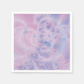 Serviette En Papier Art Abstrait Rose Luminescent (Devant)