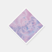 Serviette En Papier Art Abstrait Rose Luminescent (Coin)