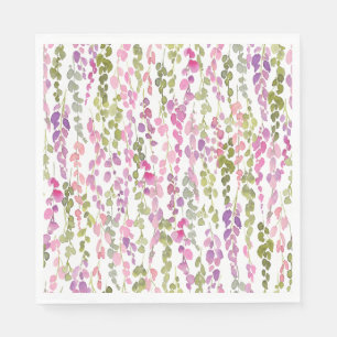 Serviette En Papier Art aquarelle de vigne florale Belle Sud