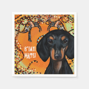 SERVIETTE EN PAPIER ART AUSTRALIEN