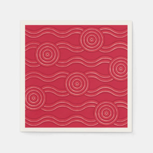 Serviette En Papier Art autochtone waratah