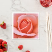 Serviette En Papier Art botanique romantique Rose Imprimer (En situation)