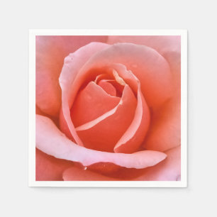 Serviette En Papier Art botanique romantique Rose Imprimer