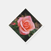 Serviette En Papier Art botanique romantique Rose Imprimer (Coin)