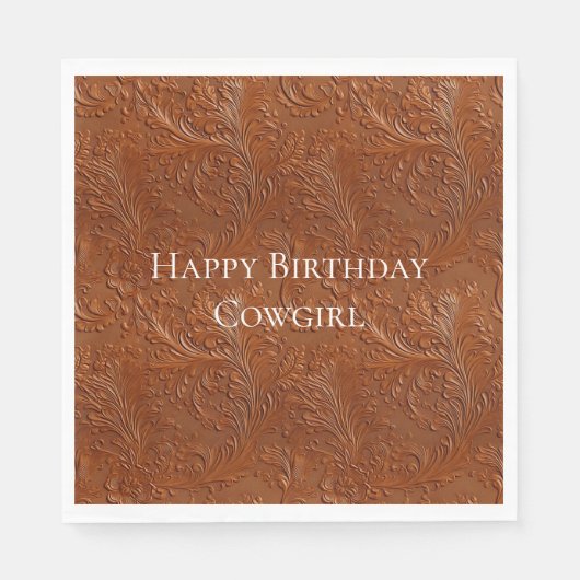 Serviette En Papier Art Brown occidental (Devant)
