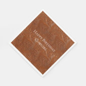 Serviette En Papier Art Brown occidental (Coin)