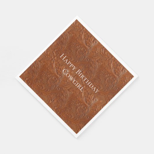 Serviette En Papier Art Brown occidental (Coin)