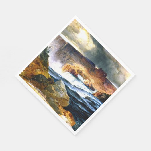 Serviette En Papier Art, Chutes Shoshone, Rivière Snake, Idaho (Coin)