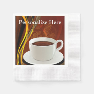 Serviette En Papier Art de café de café