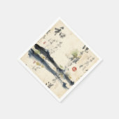 Serviette En Papier Art de calligraphie japonaise vintage (11) (Coin)