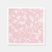 Serviette En Papier Art de fleurs roses pastel (Devant)