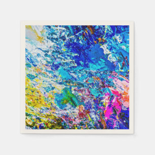 Serviette En Papier Art de la palette de couleurs