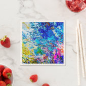 Serviette En Papier Art de la palette de couleurs (En situation)