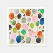 Serviette En Papier Art de la Parties scintillant d'or de galets Abstr (Devant)