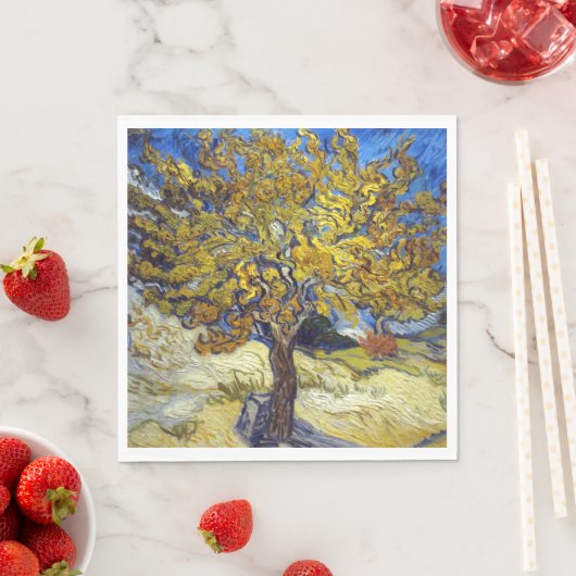 Serviette En Papier Art de Van Gogh Mulberry Tree (En situation)