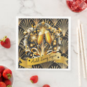 Serviette En Papier Art Deco Auld Lang Syne (En situation)