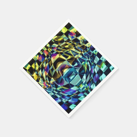 Serviette En Papier Art déco - Diffusion Abstraite (Coin)