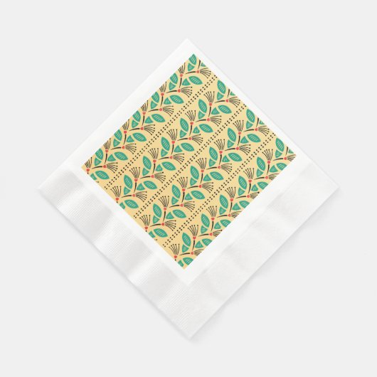 Serviette En Papier Art déco Escalade Cépages de fraises (Coin)