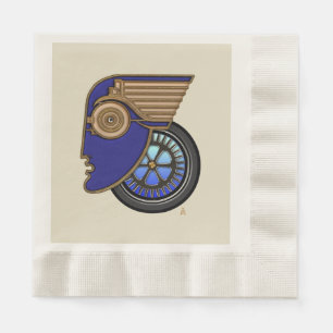 Serviette En Papier Art Déco Motorhead