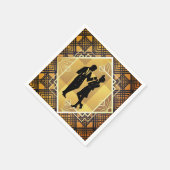Serviette En Papier Art Déco Roaring 20's Couple New Year's Eve Party (Coin)