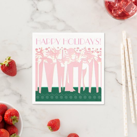 SERVIETTE EN PAPIER ART DÉO (En situation)