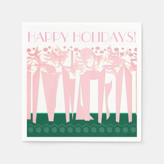 SERVIETTE EN PAPIER ART DÉO (Devant)