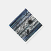 Serviette En Papier Art des fleurs de finition (Coin)