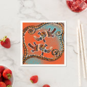 SERVIETTE EN PAPIER ART DU PLATYPUS (En situation)