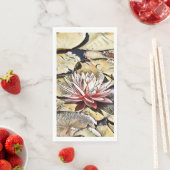 Serviette En Papier Art floral 01-23 (En situation)